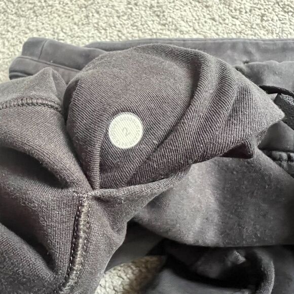 Lululemon Athletic Sweat Leisure Black Casual Pants Women's Size 2 - Picture 3 of 5